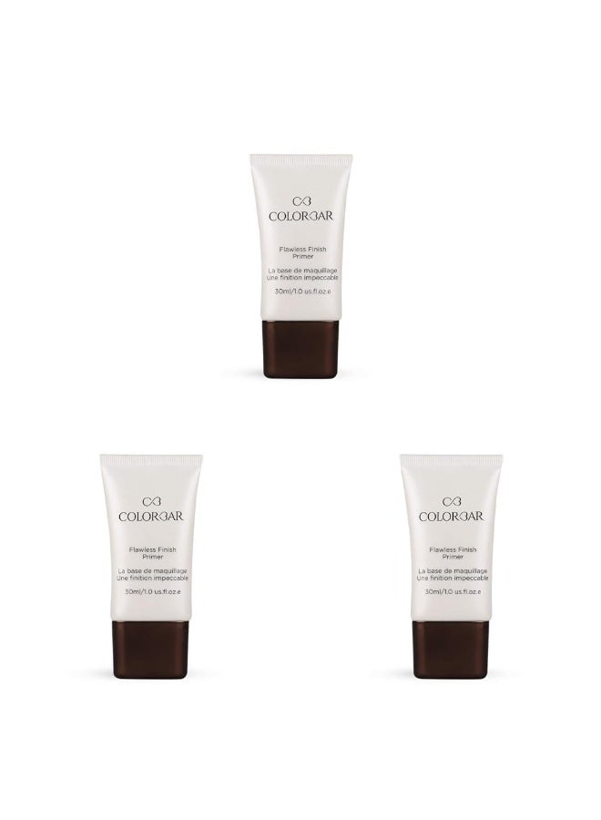Colorbar Cosmetics Flawless Finish Primer 30 ml, Transparent |Moisturizes Skin | Gel based light weight formula |Provides Radiant & Smooth Finish (Pack of 3) - Image 1